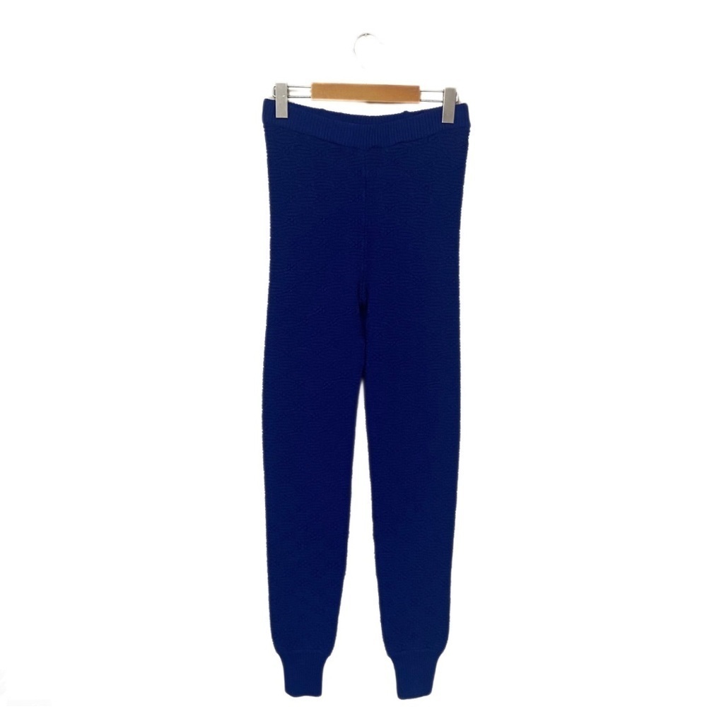 For Love and Lemons / Knitz Blue High-Rise Knit Comfy Lounge Jogger Pants Size S